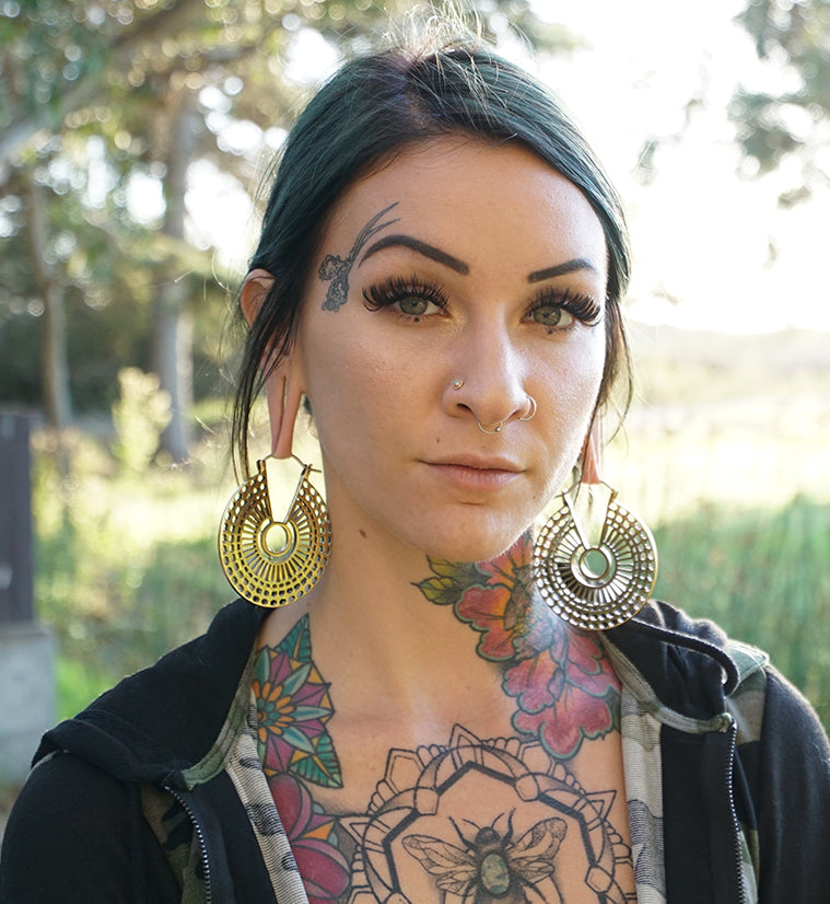 Analog Brass Earrings - Weights