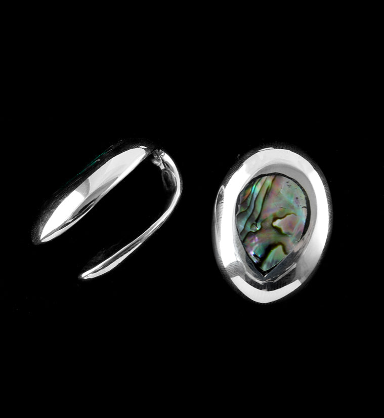 Abalone Knuckle White Brass Ear Weights