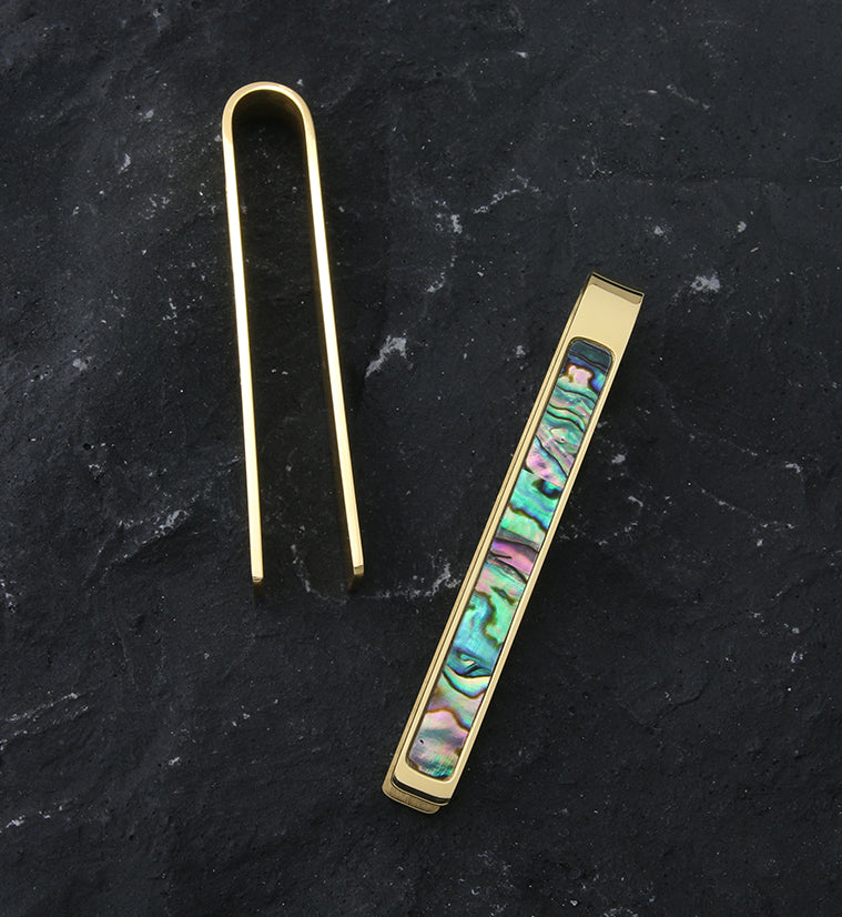 Abalone Tower Brass Ear Weights