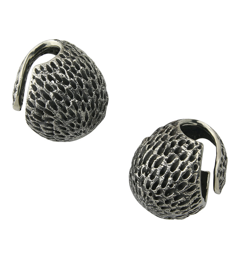 Achene White Brass Ear Weights