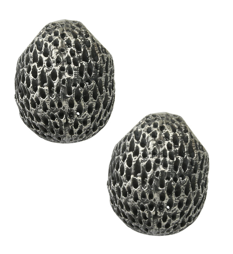 Achene White Brass Ear Weights