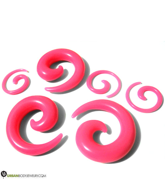 Pink Spiral Gauges