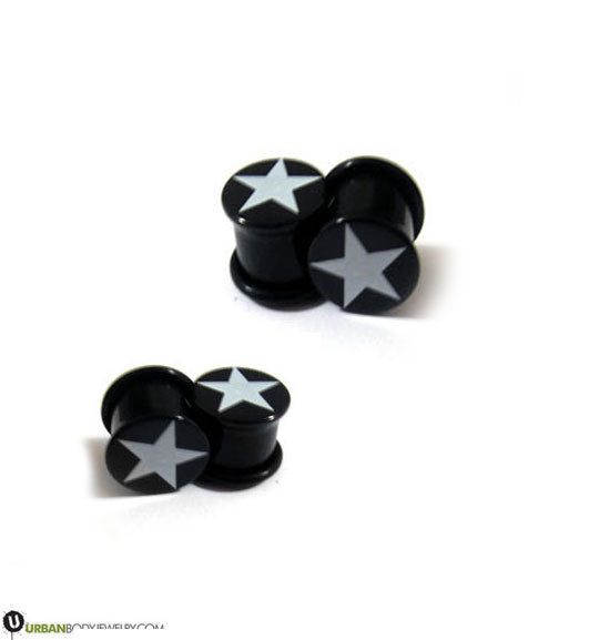 Black and White Star Plugs