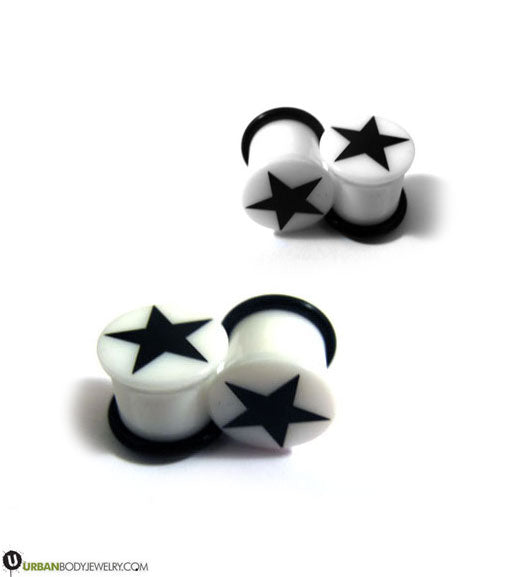 Black & White Star Plugs