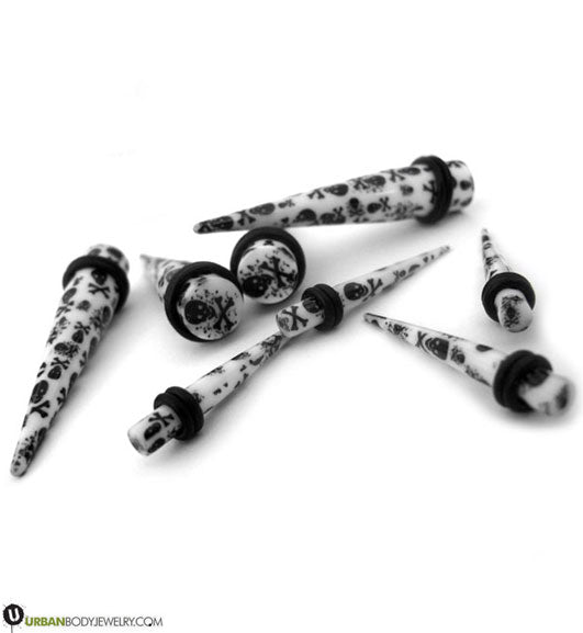 Acrylic Skull & Bone Taper