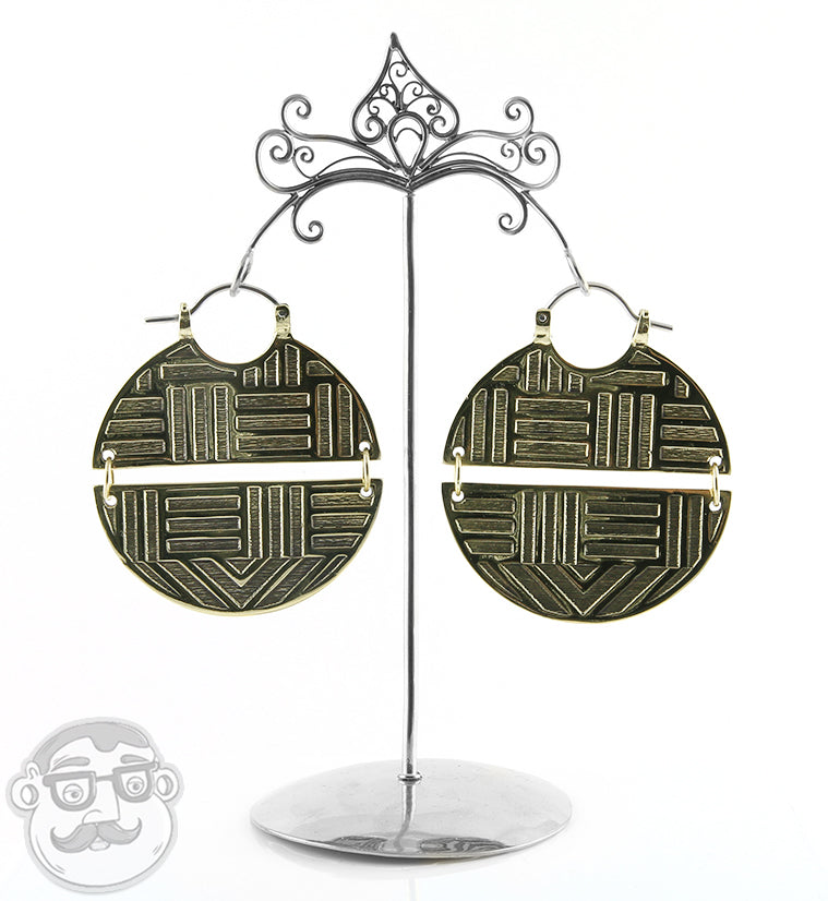 Acute Brass Earrings / Weights
