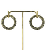 Adorned Brass Hinged Ear Weights