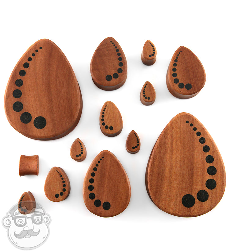 Alleyway Saba Wood Teardrop Plugs