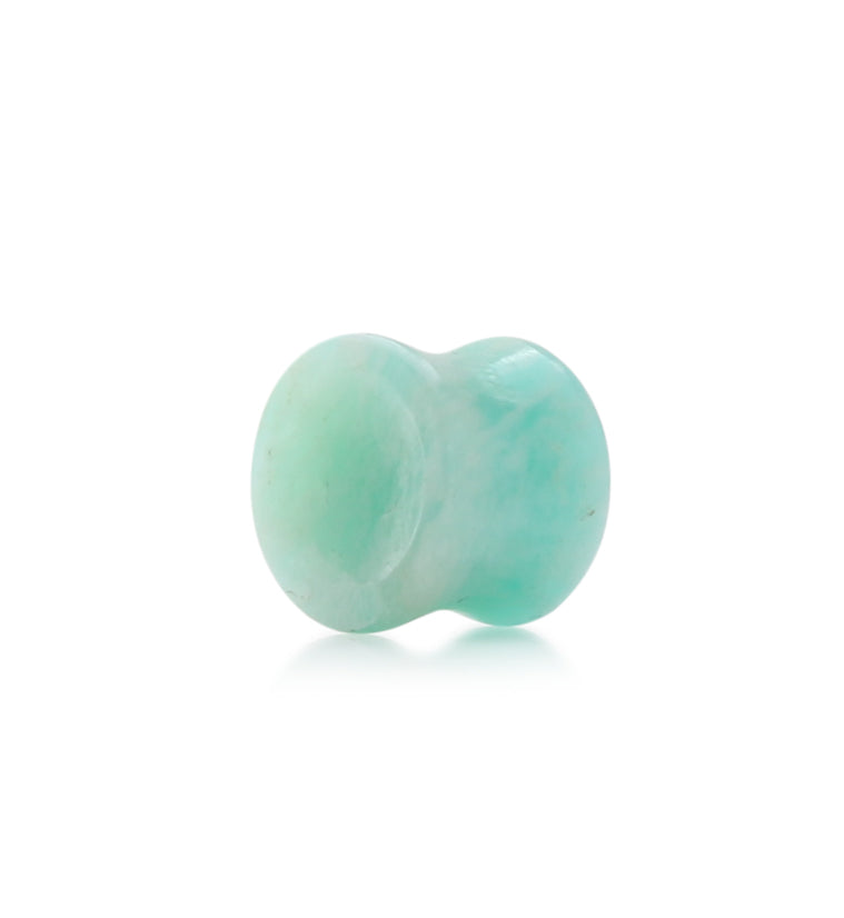 Amazonite Stone Plugs 00G (10mm) - Version 1 (Single Plug)