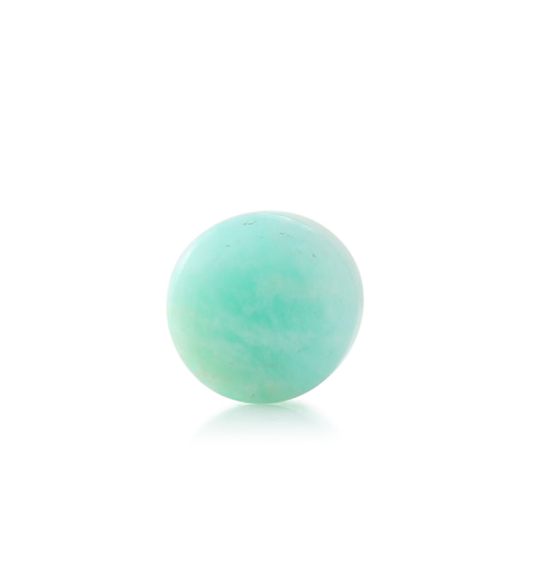 Amazonite Stone Plugs 00G (10mm) - Version 1 (Single Plug)