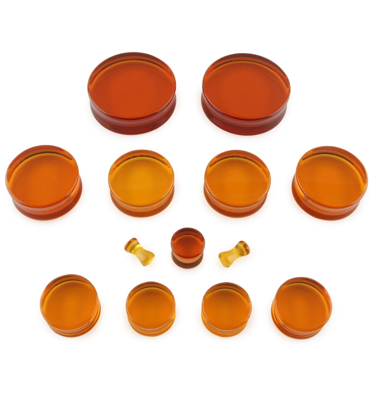 Amber Glass Plugs