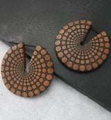 Amplify Saba Wood Disk Earrings