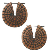 Amplify Saba Wood Disk Earrings