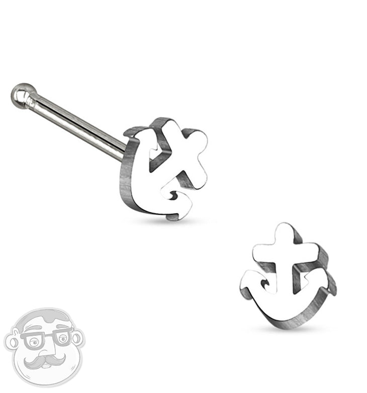 20G Anchor Top Stainless Steel Nose Bone