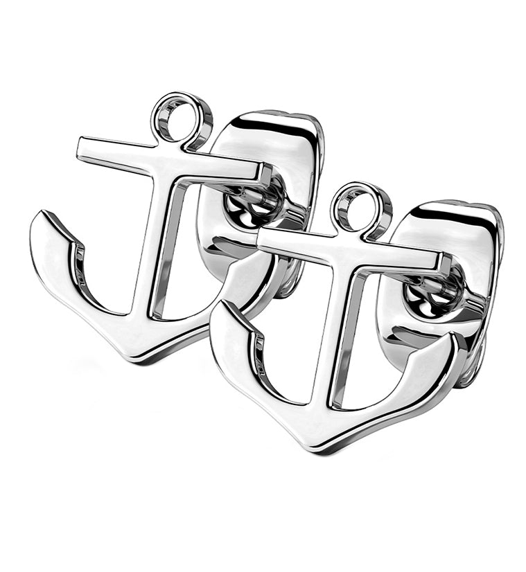 Anchor Stainless Steel Earrings