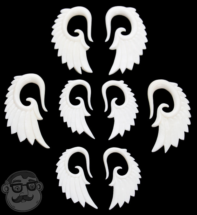 Bone Angel Wing Hangers