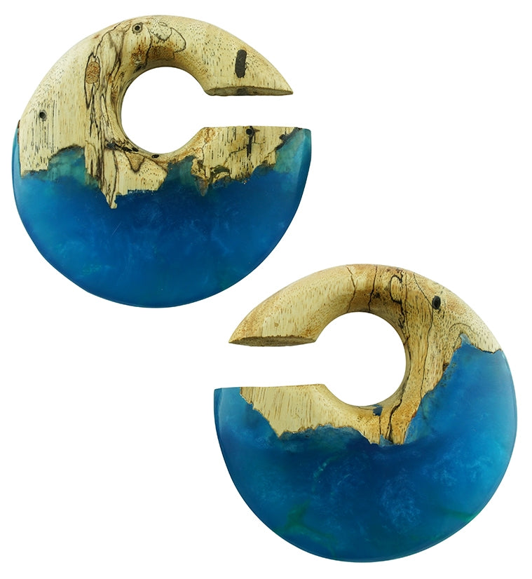 Ocean Resin Annular Hoop Tamarind Wooden Hangers
