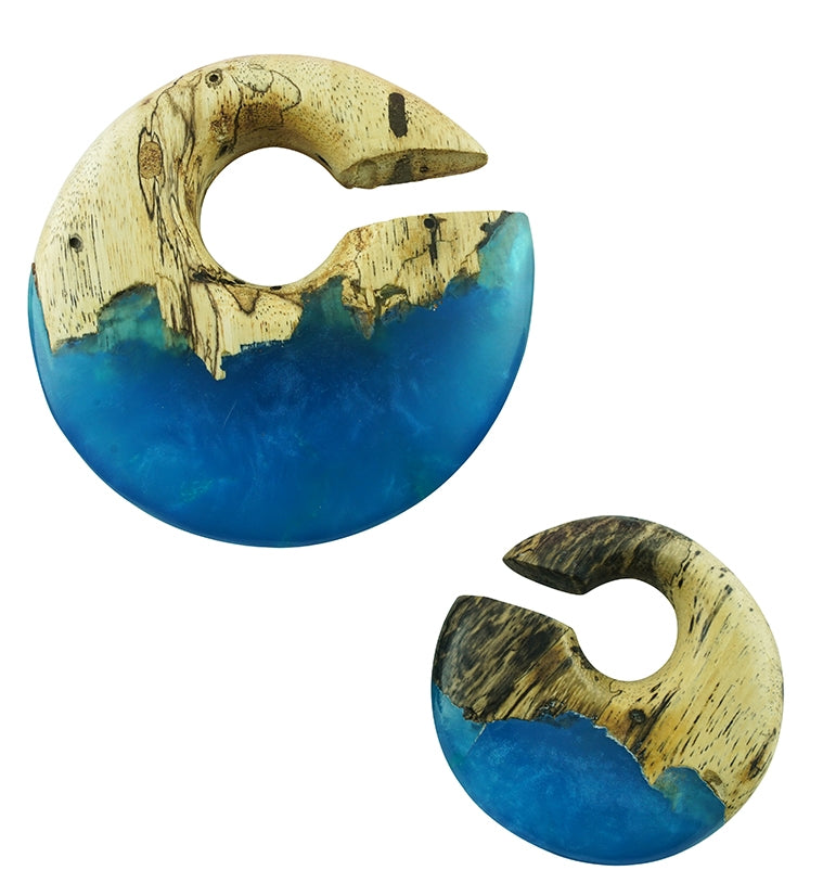 Ocean Resin Annular Hoop Tamarind Wooden Hangers