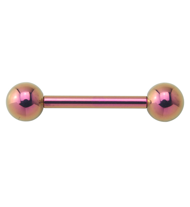 Pink Bronze Titanium Barbell