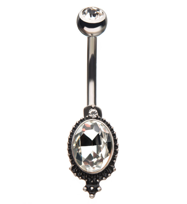 Antique CZ Belly Button Ring