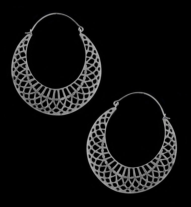 Silver Lune Titanium Hangers / Earrings