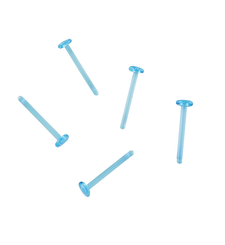 Aqua Glass Hoop Nosebone