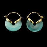 20G Turquoise Cat's Eye Halo Hangers / Earrings