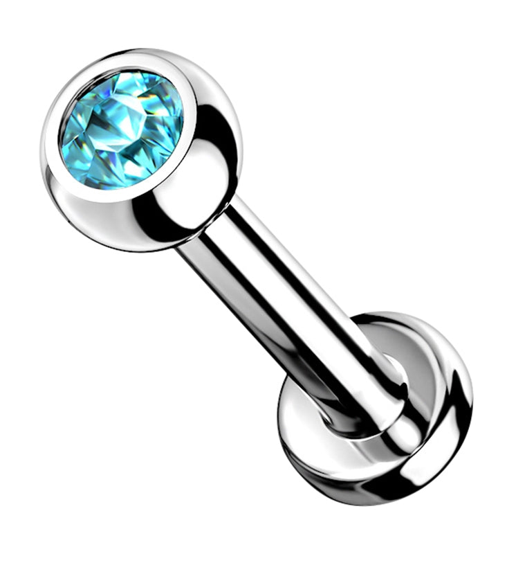 Aqua Gem Titanium Internally Threaded Flat Back Post