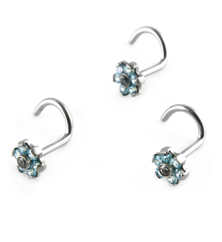 ASTM F-136 titanium nose screw. Pink