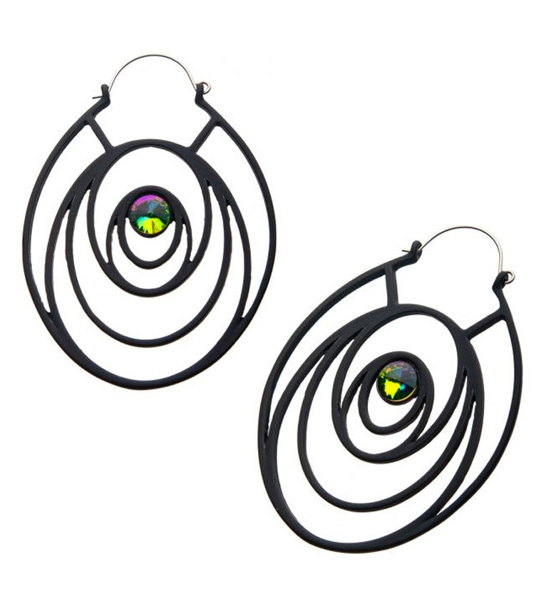20G Black Arena Plug Hoops