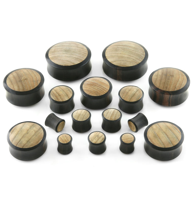 Areng Wooden Plugs with Indo Wood Inlay