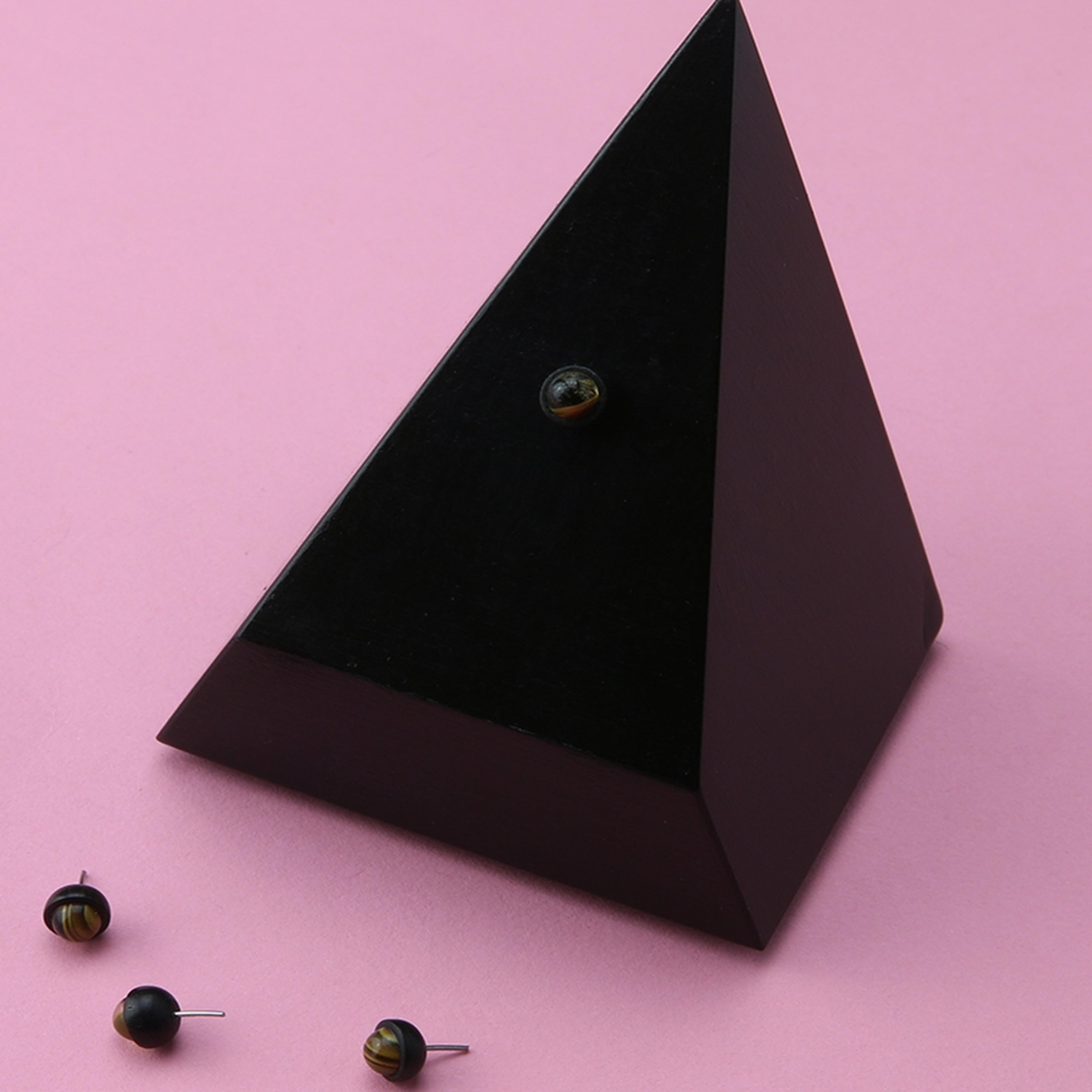 Areng Wood Tigers Eye Inlay Threadless Top