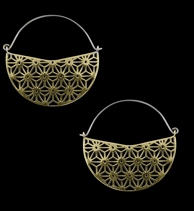 Asanoha Titanium Hangers / Earrings