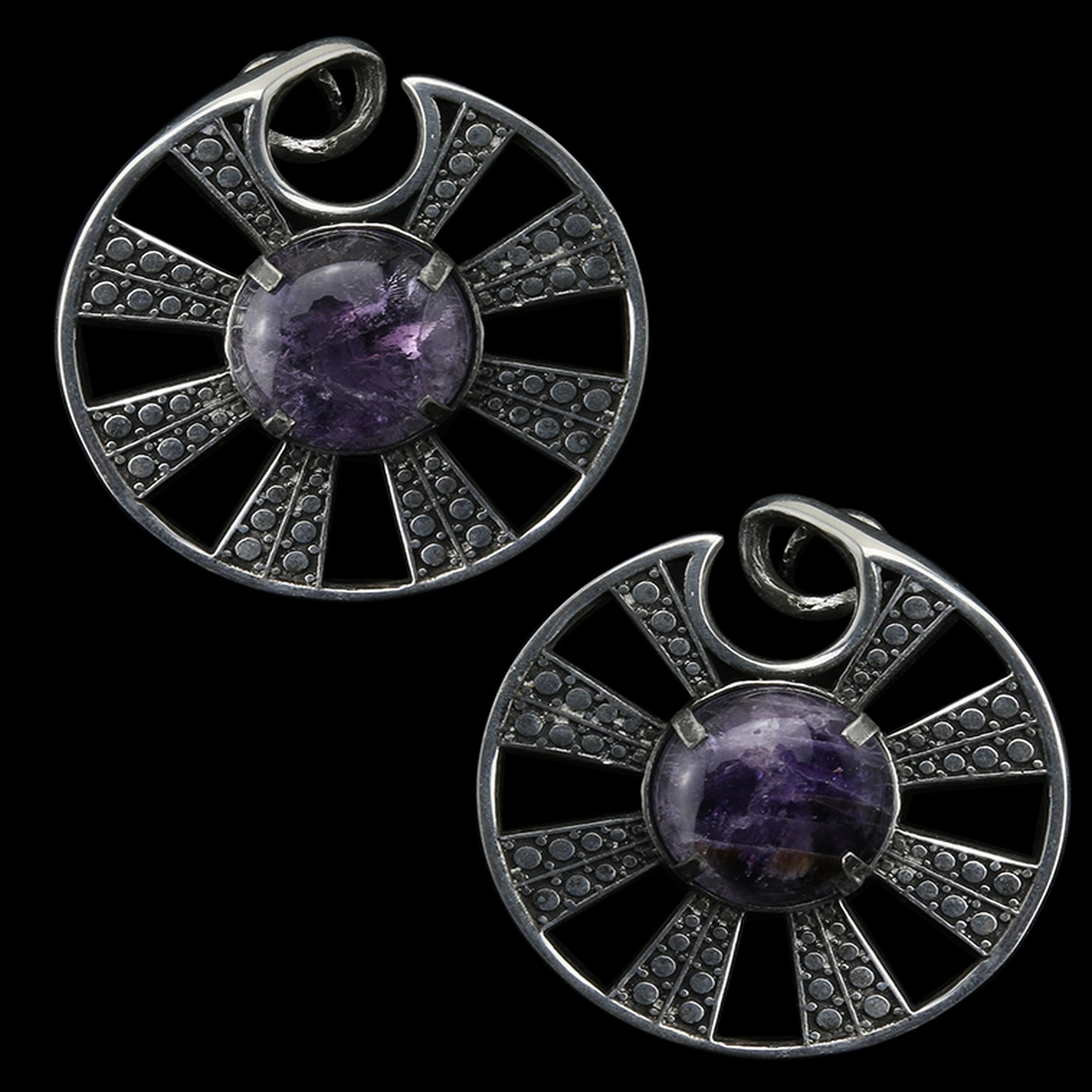 Awry Amethyst Ear Weights