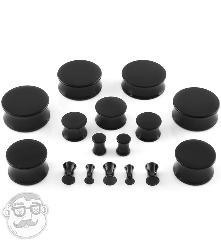 Black Double Flare Plugs Gauges