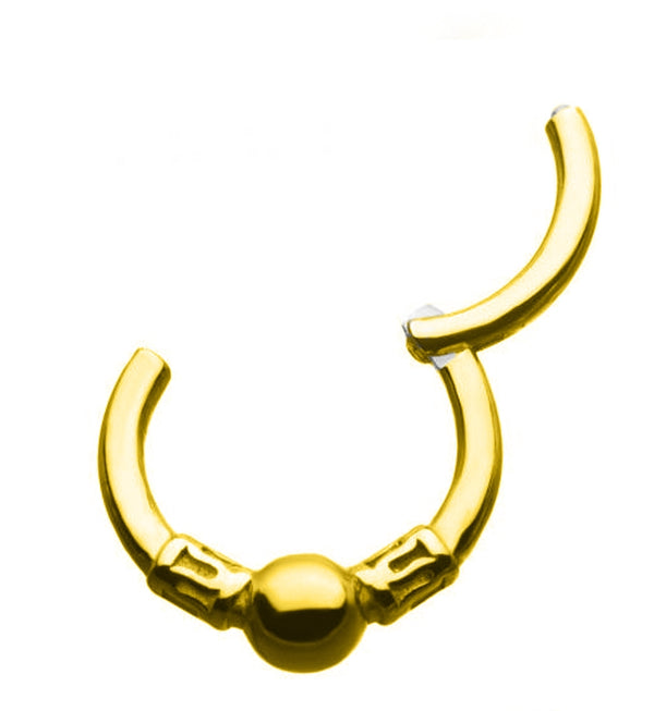 Gold PVD Formball Hinged Segment Ring