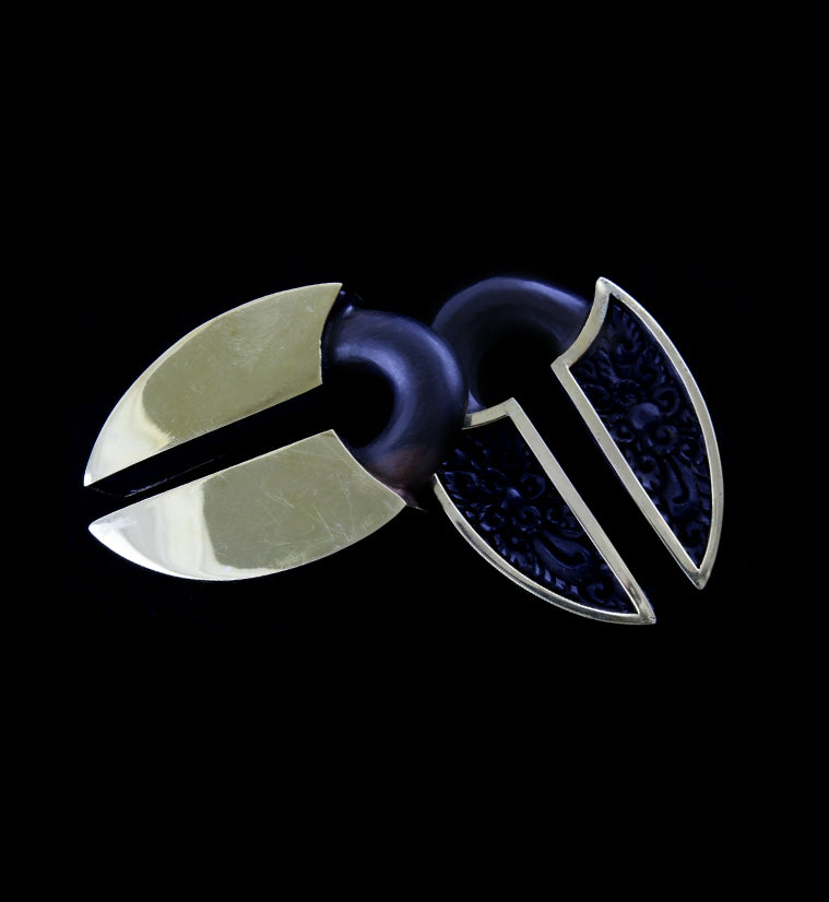 Ballast Brass & Wood Ear Weights