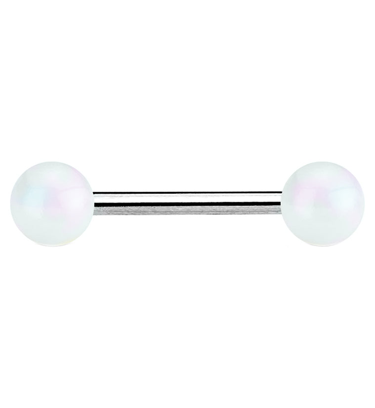 White Luminescent Barbell