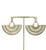 Barred Brass Hangers - Earrings