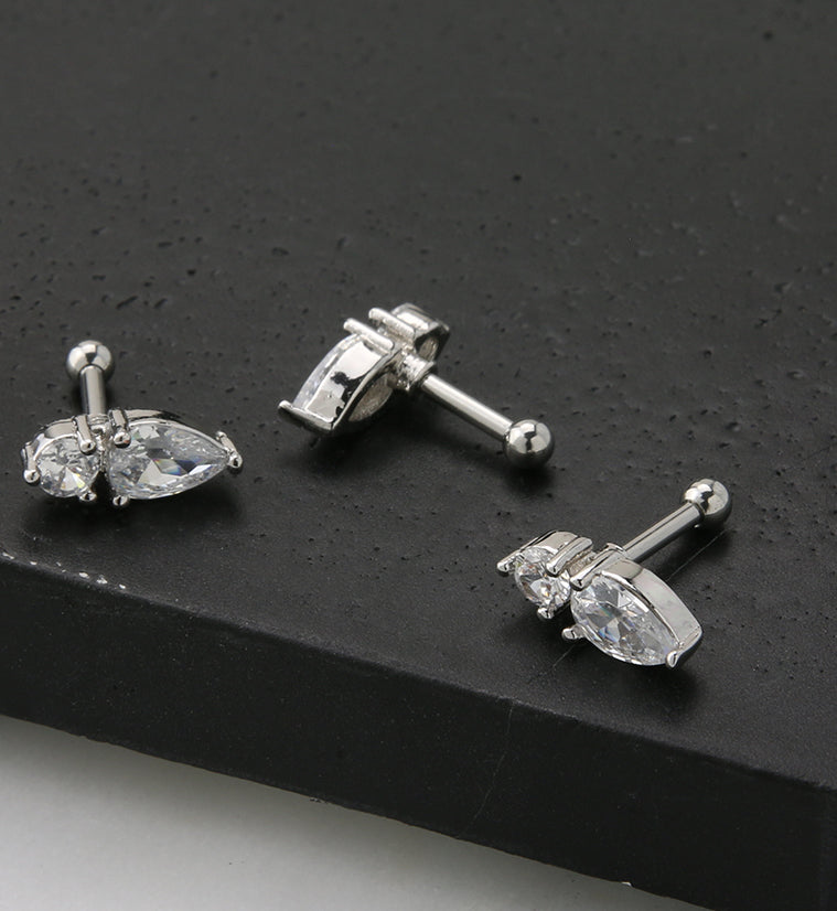 Bauble CZ Cartilage Barbell