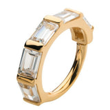14kt Gold Bauble Hinged Segment Ring
