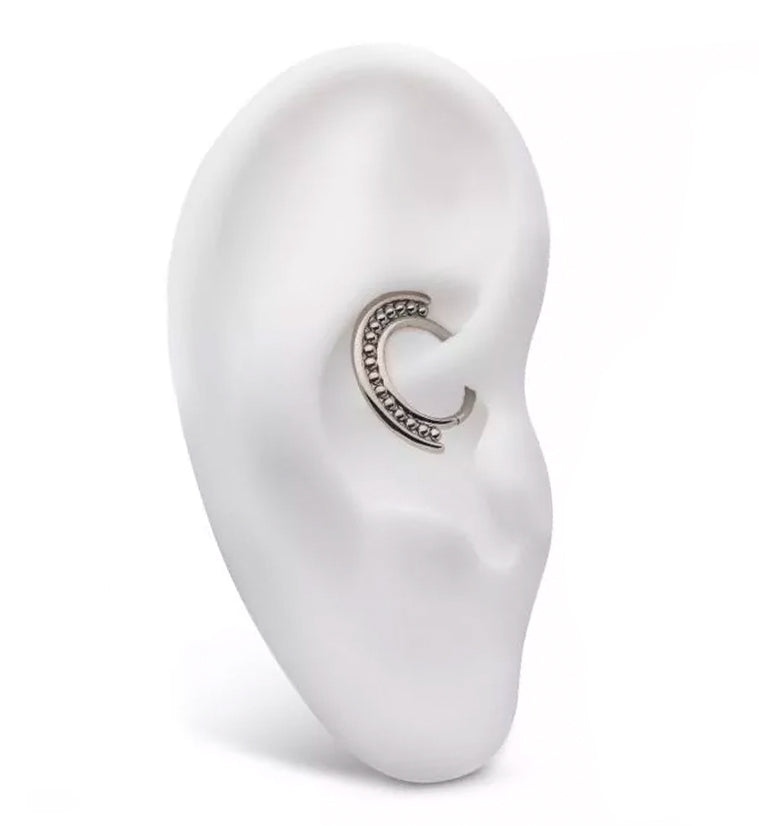 Beaded Groove Titanium Hinged Segment Ring