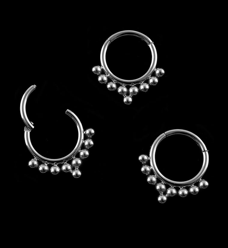 Beaded Row Hinged Segment Ring