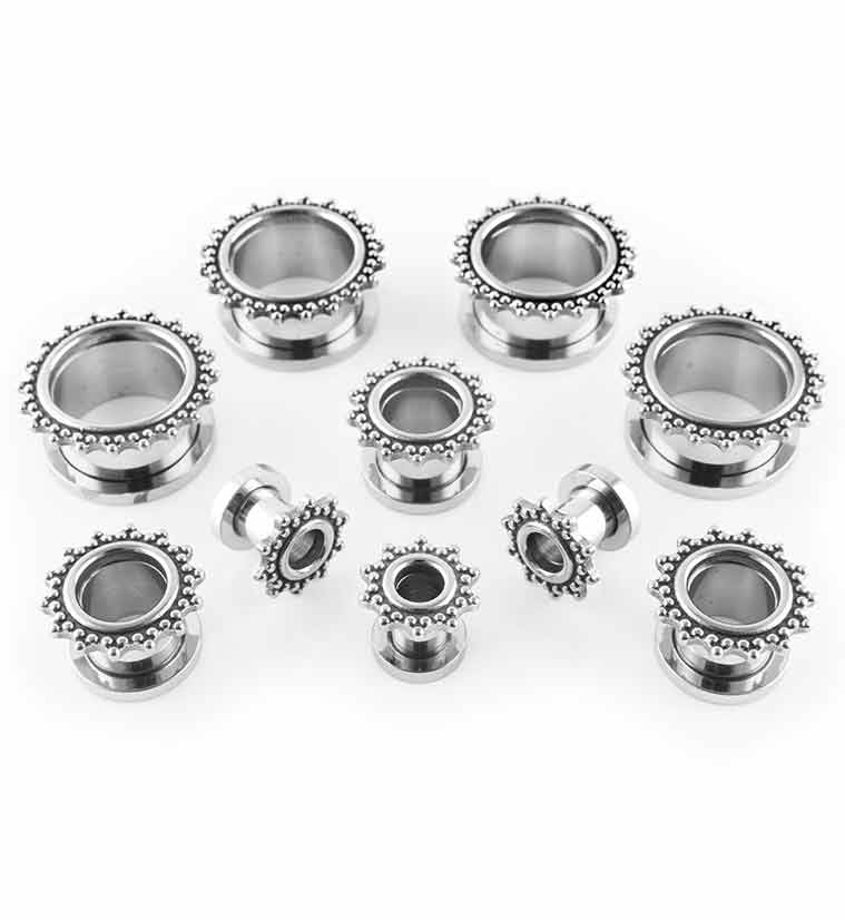 Triple Beaded Rim Stainless Steel Tunnels