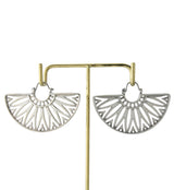 Beam White Brass Hangers - Earrings