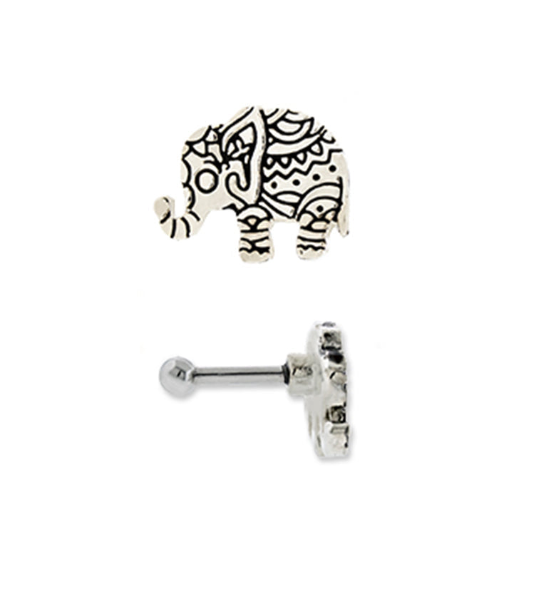 16G Bindi Elephant Tragus / Cartilage Barbell