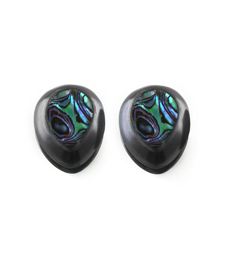 Black Abalone Knuckle Brass Ear Weights