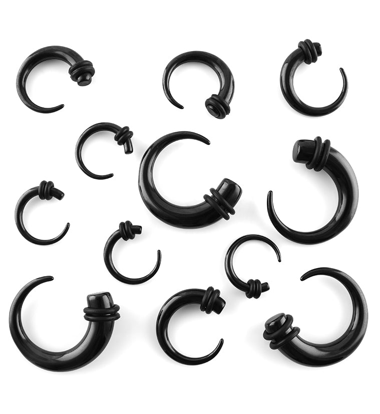 Black PVD Stainless Steel Curvy Taper