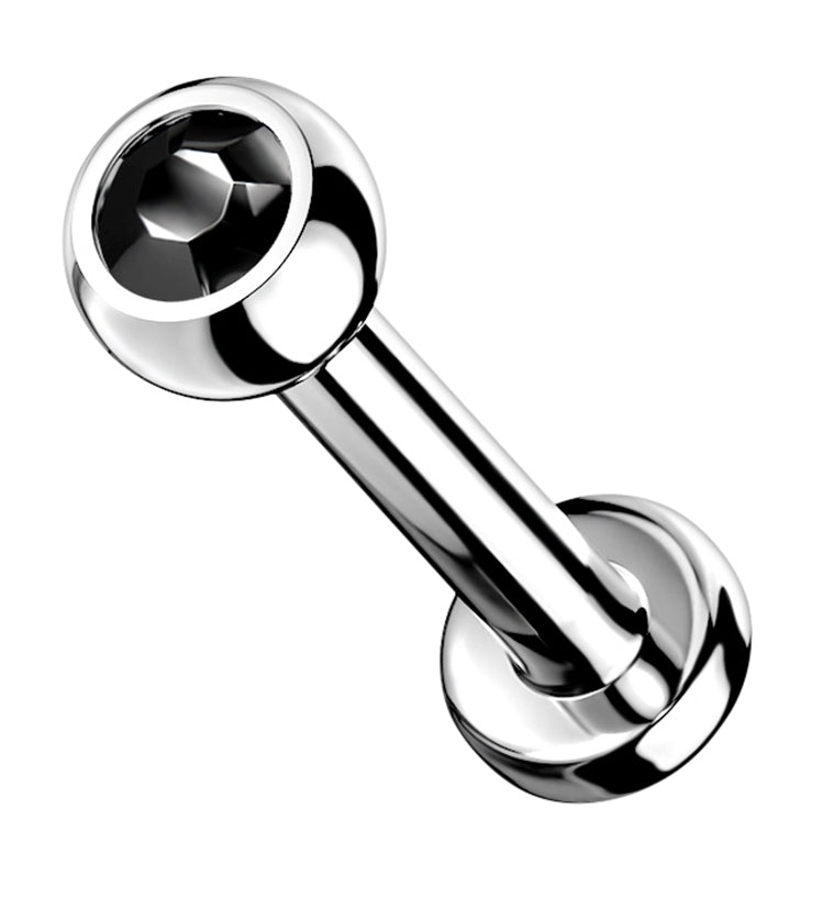 Black Gem Titanium Internally Threaded Flat Back Post