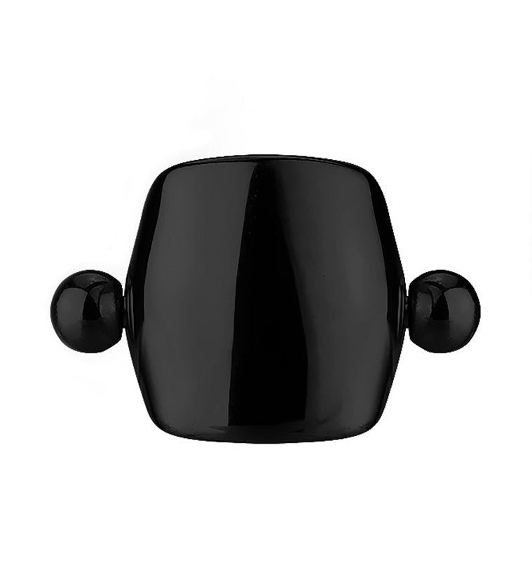 16G Black PVD Simple Helix / Cartilage Shield Barbell